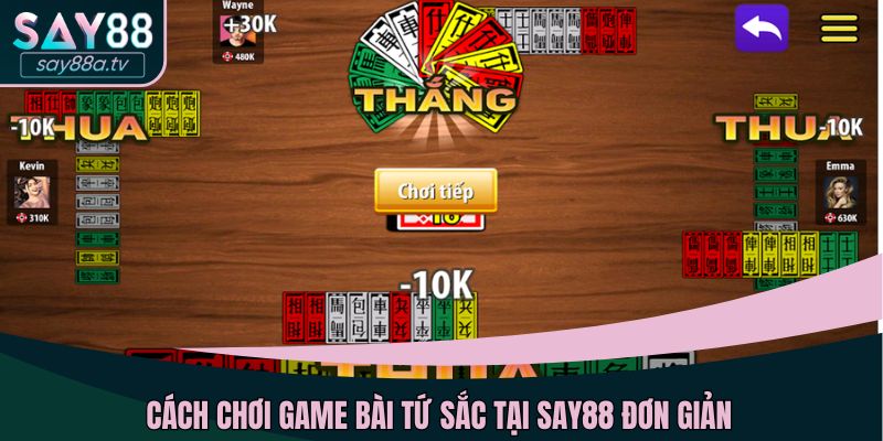 Cách chơi game Tứ sắc đơn giản